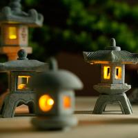 Mini Lámpara De Pagoda De Jardín Estatua Micro Paisaje Acuario Zen Jardín Bonsái Decoración Exterior Para Hogar Y Jardín - details 0