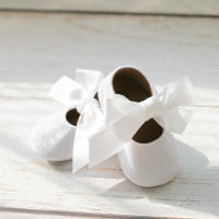 Zapatos De Niña Bebé Con Lazo Flats Para Boda Zapatos De Princesa Para Vestido Ballet Pantuflas Antideslizantes Suela De Goma Primera Caminata Zapatos Para Cuna - details 4