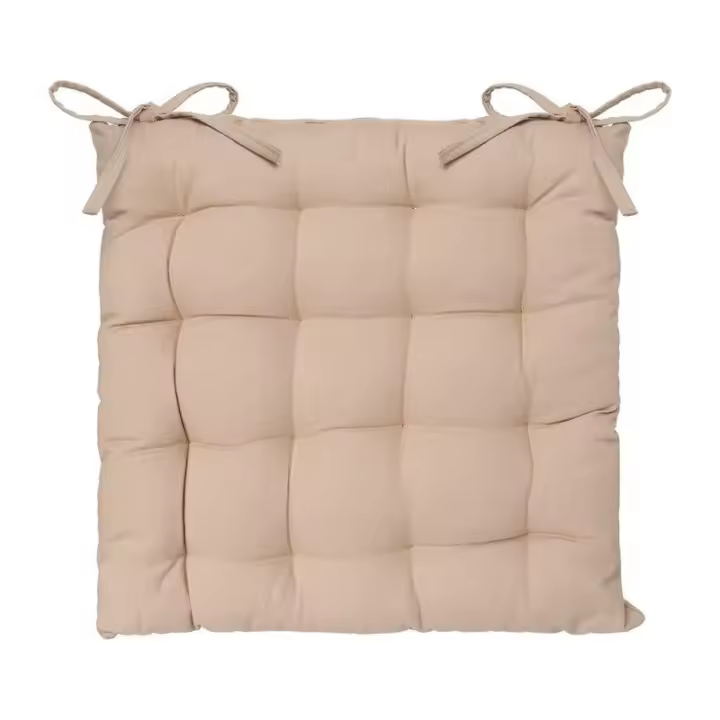 Cojín para silla estilo galleta Color beige 38x38cm - 1