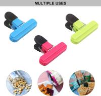 Food Bag Clips for Food Storage Set of 9 Food Clips Kitchen Storage Clip Seal Clips,Sturdy,Airtight,Reusable 3 Colours for Keeping Food Fresh - Ideal - details 3