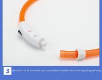 Collar LED Para Perros Cargable Por USB Con Correa Luminosa Accesorios Para Mascotas Detachable Para Todas Las Estaciones - details 9