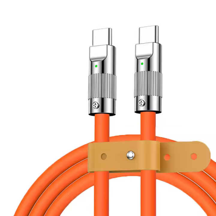 Cable De Carga Rápida USB Tipo C a USB Tipo C 1.5M 120W Para Samsung Xiaomi Cable De Datos Y Carga De Alta Velocidad - 1