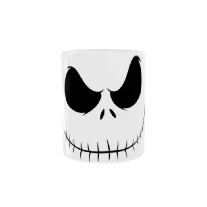 Taza Cerámica Jack Skellington Face Pesadilla Antes de Navidad Stamina Desayuno Ideal para Regalo y para Fans - 1