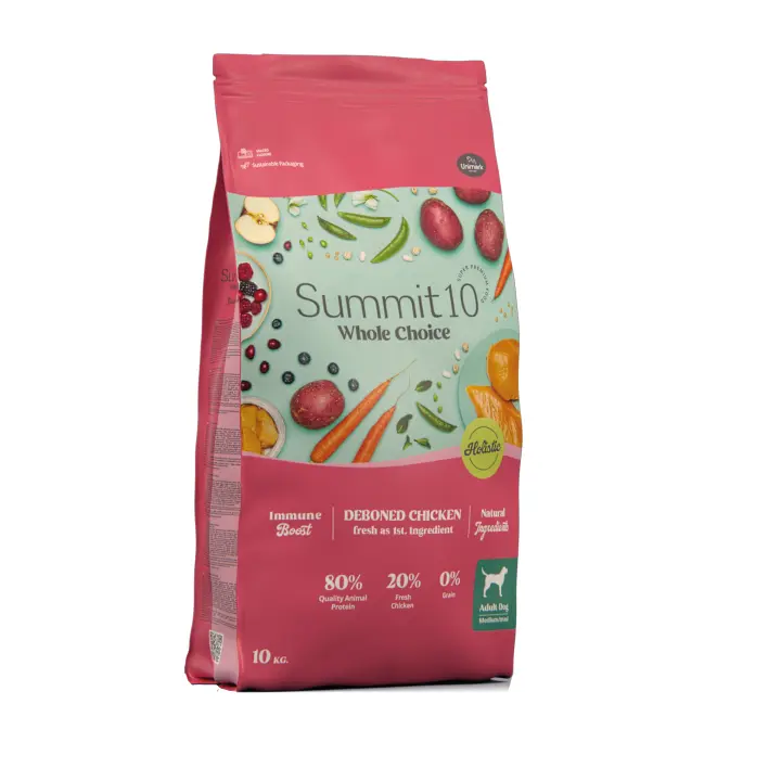 MOLY Alimento Seco para Perros con Pollo Fresco Deshuesado - Sin Cereales y Rico en Proteínas para Perros Activos - 1