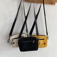 Bolso De Hombro Para Mujer Mini Estudiante Sencillo Pequeño Cruzado Casual Con Cierre De Cremallera Bolso De Mano De Lona - details 3