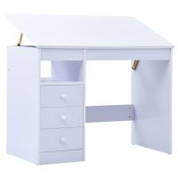 vidaXL Escritorio de Dibujo para Niños Inclinable Mesas Estudio Color Azul,  Blanco,  Rosa - details 1