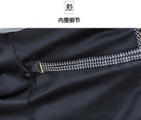 Chaqueta De Chequera Casual Para Hombre Estilo Coreano Slim Fit Traje Simple Elegante Abrigo Formal Con Cierre Único Material Poliéster Adecuado Para Todas Las Estaciones - details 17