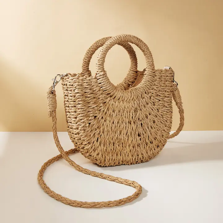 Bolso de paja para mujer Bolso de playa de verano - 1