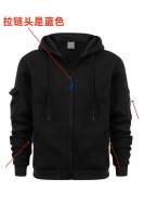 Sudadera con capucha y cremallera para hombre, chaqueta deportiva informal de talla grande, para otoño e invierno - details 12