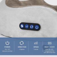 Almohada De Cuello Portátil En Forma De U Con Masajeador Eléctrico Y Calor Recargable Por USB Relajador De Músculos Del Hombro Y Cuellodetails 7