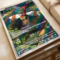 Póster Anime Pokemon MINISO HD Arte Pegatina Para Pared Resistente Al Agua Decoración Aestética Para Sala De Estar Dormitorio Bar - details 14