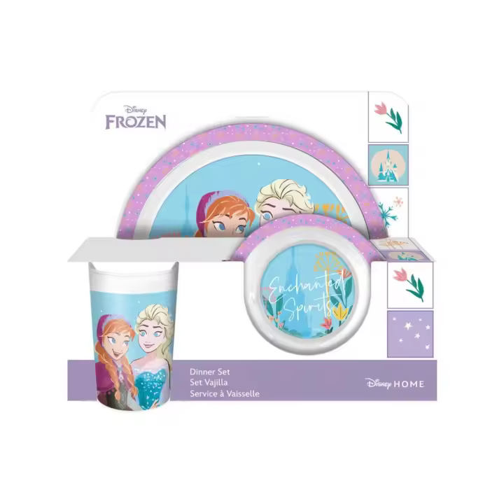 SET DE PLATO BOWL Y VASO FROZEN DISNEY - 1