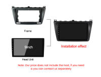 Kit De Fascia Para Radio DoubleDin MEKEDE Para Mazda 6 2008-2012 Panel De Instalación Trimmado Compatible Con DVD - details 4