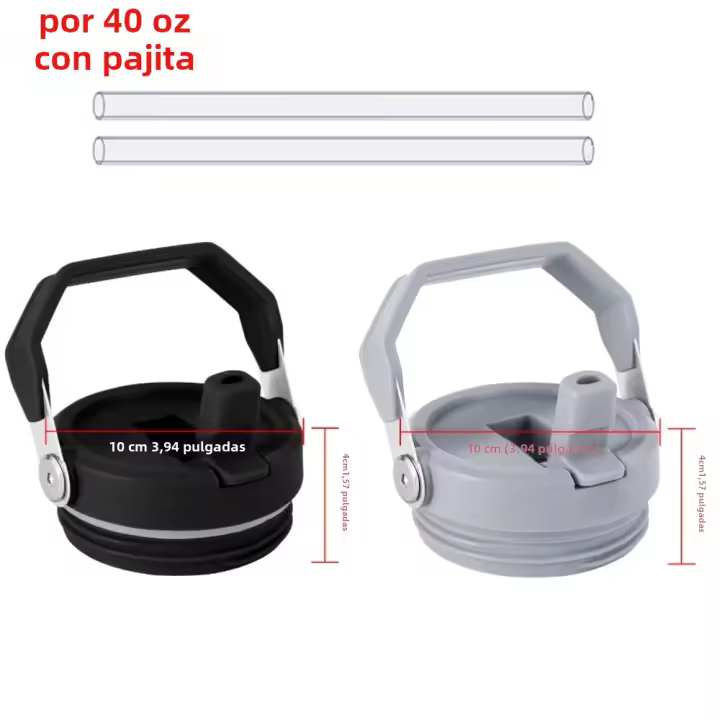 Cubierta De Botella De Agua Con Manija Anti-Roturas Para Taza Stanley Accesorios De Tapas De Tostador Desmontable Y Reemplazable - 1