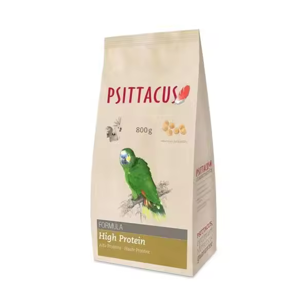 Psittacus Alta Proteina, 800g, 3kg, 12kg, Pienso para Pájaros Comida de Pájaros, Pienso natural para loros - 1