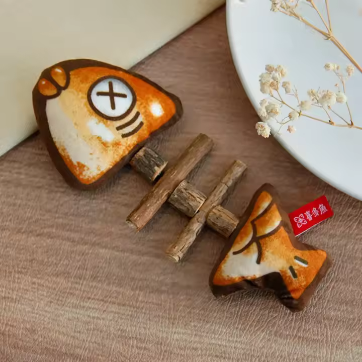 Juguetes Interactivos Para Gatos Mordedor De Pescado Asado Silvervine Juguete Telescopio Para Gatos Juguetes Para Limpieza De Bocas Accesorios Para Mascotas - 1