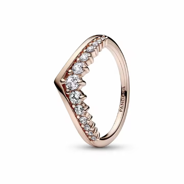 Anillo Pandora Rose Deseo Pave Flotante - 1