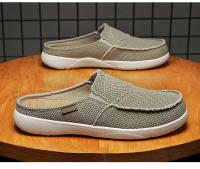 Zapatillas De Verano Para Hombre Clásicas Al Aire Libre Zapatillas De Lazo Ligero Transpirable Pantuflas Casuales Para Interior Material Superior De Lona Suela EVA Talla Verdadera - details 20