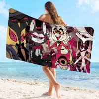 Toalla De Playa Microfibra Absorbente Rápida Suave Para Yoga Natación Senderismo Toalla De Hoteles Cartoon H-Hazbin-Hoteles - details 10