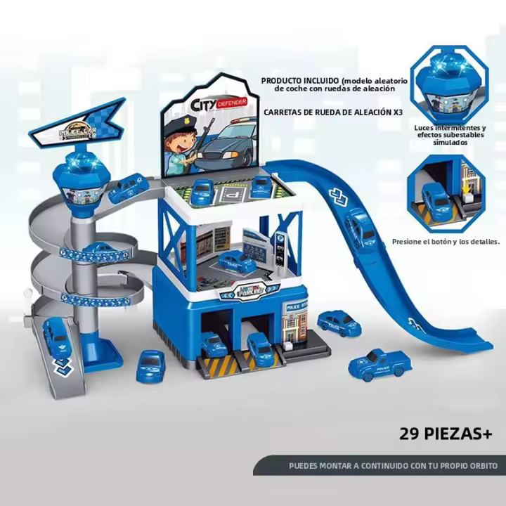 Juguetes Interactivos De Carriles Eléctricos Para Niños Edad Recomendada 6-12 Años Construcción DIY De Autobuses De Rail Car - 1
