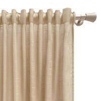 Cortina Rustik Color Lino de T S S Textil Decoración, con ollados y cinta multifunción (Pasa barras y cinta fruncidora), aporta un toque de frescura y naturalidad a tu salón, dormitorio o cocina. Cortina fabricada 100 % en España. Disfruta de la calidad - details 4