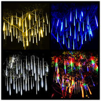 Luces De Cadena Solares LED De Show De Meteoros Guirnalda De Hadas Para Decoración De Navidad Árbol De Navidad Jardín Exterior 8 Tubos 30/50cm - details 19