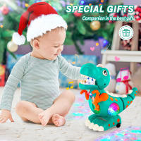 Juguetes para bebés que se iluminan, dinosaurios para gatear, juguete eléctrico interactivo sensorial Montessori para niños, regalo de cumpleaños - details 6