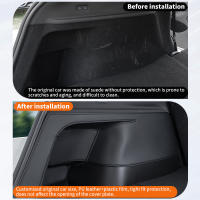 Juego De 2 Piezas De Almohadillas Protectoras Para Maletero De Tesla Model Y Antideslizantes Y De Cuero Artificial Para Refrescado - details 4