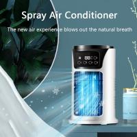 Ventilador de aire acondicionado portátil de 5w, 6 velocidades, ajuste de 6h, aire acondicionado personal mini USB, con tanque de agua de 200ml, ultrasilencioso, resistente al agua, adecuado para dormitorios, oficinas, hogares, escritorios y camping - details 2