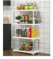 Estante De Piso Multicapa Para Cocina Y Baño Ecológico Resistente Al Rusticidad Organizador Práctico De Hogar Portátil - details 10