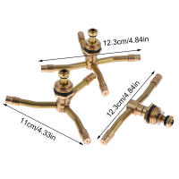 1Pc Rojell 360° Rotativo Automático Riega Jardín Hierba Irrigación Agua Rojell Boquilla De Rociador De Latón Rotatoria - details 11