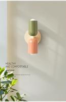 Lámpara De Pared Colorida Para Dormitorio Y Pasillo Iluminación Moderna Para Sala De Estar Y Cuarto De Niños Decoración Interior Macarón Incluye Bombillas - details 5