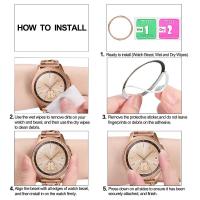 Carcasa De Protección Para Samsung Galaxy Watch4 5 6 7 Con Borde Decorativo De Diamante Accesorios De Bumper Metálico Para Reloj - details 2