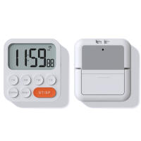 Nuevo Temporizador Digital LCD Para Cocina Y Estudio Con Formato De Tiempo 12/24H Mostrador Magnético Para Hornear Y Cocinar Temporizador De Cuenta Regresiva Para Dormir - details 1
