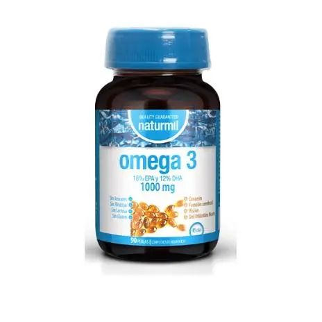 Naturmil Dietmed OMEGA 3 1000mg 90 perlas Suplemento alimenticio natural- Ácidos grasos polisaturados naturales - 1