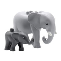Bloques De Construcción Grandes Animales Y Dinosaurios Conjunto De Zoológico Compatible Con Bloques Duplo Juguetes Para Niños Regalo - details 17