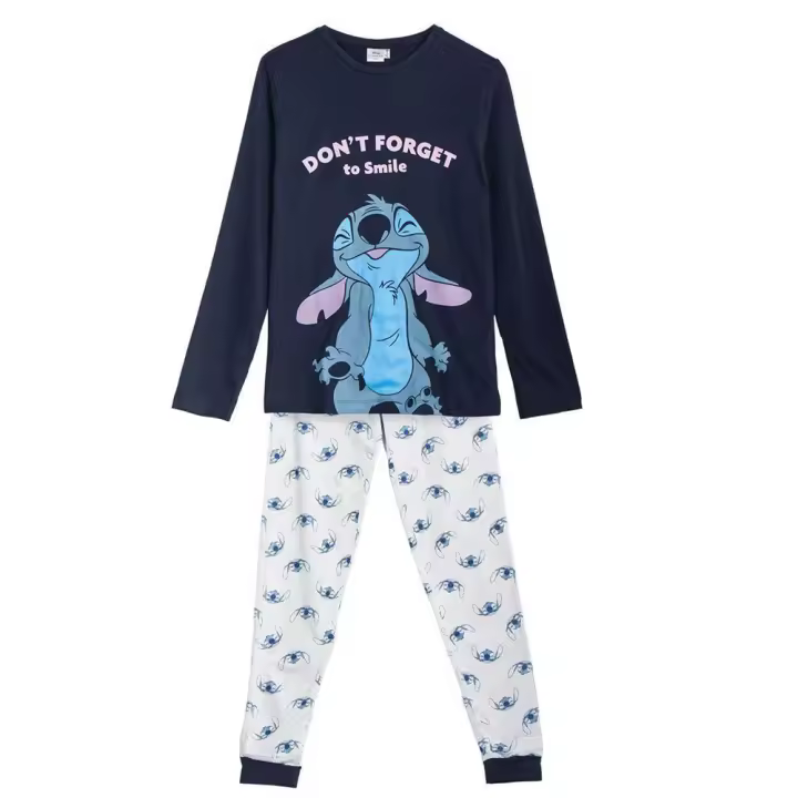 Stitch - Pijama Largo Single Jersey Stitch M (2900002472_T3M-C56) - 1