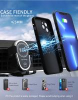 Soporte Móvil Coche, Cargador Inalámbrico de Coche de 15W, Compatible con iPhone 16 15 14 13 12 11 Series 8, Galaxy S24, Galaxy S22, Galaxy S23, Galaxy S20, Galaxy S21, xiaomi12, Xiaomi12S, Cargador inalámbrico de coche - details 3