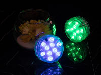 Luces LED Sumergibles con Control Remoto 10 Lámparas Brillantes RGB para Piscina, Jardín de Estanque, Acuario Iluminación al Aire Libre HD061 - details 15