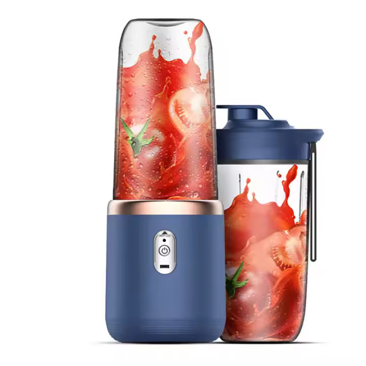 Exprimidor portátil, vaso exprimidor pequeño recargable multifuncional - 1