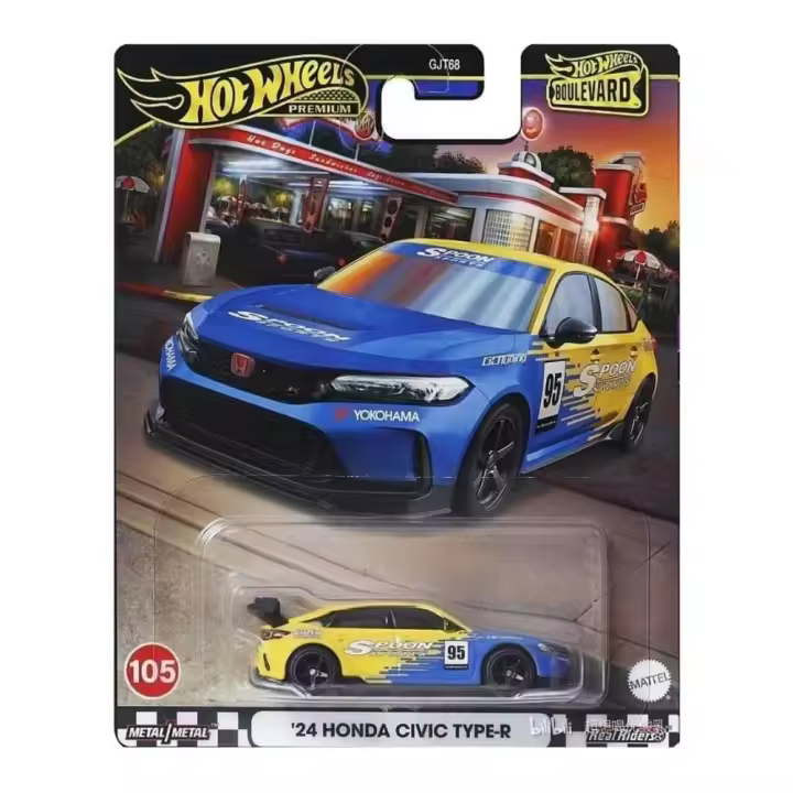 Hot Wheels Premium Boulevard '24 Honda Civic Type-R - 1