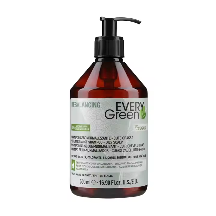 EVERY GREEN Champú 500Ml-Rebalancing- sebonormalizante - Vegano - 1