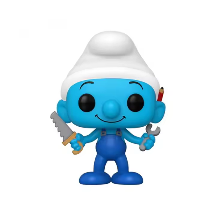 Funko-Funko POP! The Smurfs Los Pitufos Los Pitufos-Handy Smurf- Figura Coleccionable Oficial - Juguete para Niños y Adultos - Fans - Diversidad de Personajes y Temáticas - 1