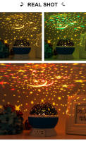 Lámpara De Noche Proyector De Cielo Estrellado Luz Decorativa Para Bebé Rotatoria De Luna Y Galaxia Para Decoración De Dormitorio Infantil - details 8