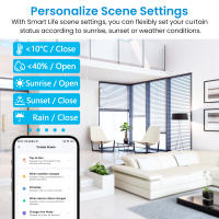 LoraTap Tuya Smart Life Interruptor Y Remote Control Para Rollos De Cortinas Negro Compatible Con Google Assistant Y Alexa Timer De Control Por Porcentaje - details 6