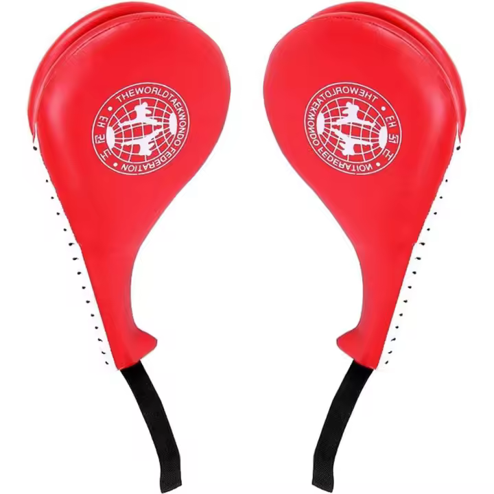 Paquete de 2 almohadillas para patadas de taekwondo, almohadillas duraderas para patadas de taekwondo, karate, artes marciales, entrenamiento de taekwondo, equipo de lucha de muay thai y MM - 1