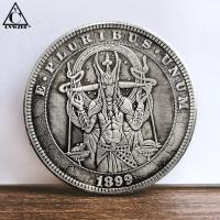 Moneda Commemorativa Anubis Y Águila Decoración Para El Hogar Regalo Moneda De Metal Estilo RELIGIOUS Tema PYRAMID - details 6