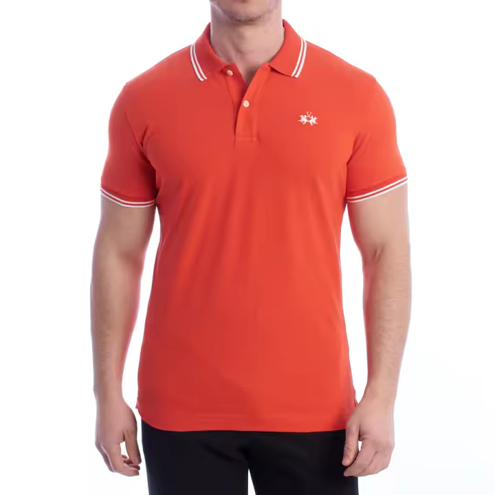 La Martina-Polo Manga Corta Slim Fit TMP007-PK001 para Hombre - 1