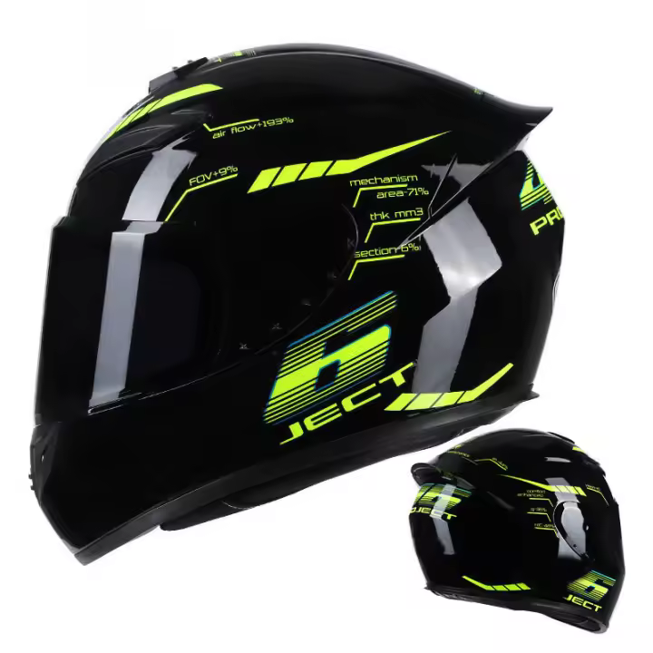 Casco De Motocicleta DOT Full Face Unisex Seguridad Para Motobike Scooter Casco Moto Modulable Material ABS Peso 1.6kg - 1