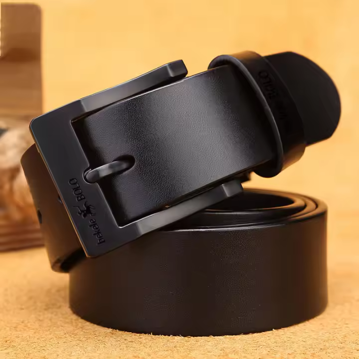 Cinturón De Cuero Genuino Para Hombres Moda Fina Con Hebilla De Aleación Lujo Para Jeans Negocios Cinturón Para Mujeres Ancho 3.8cm - 1